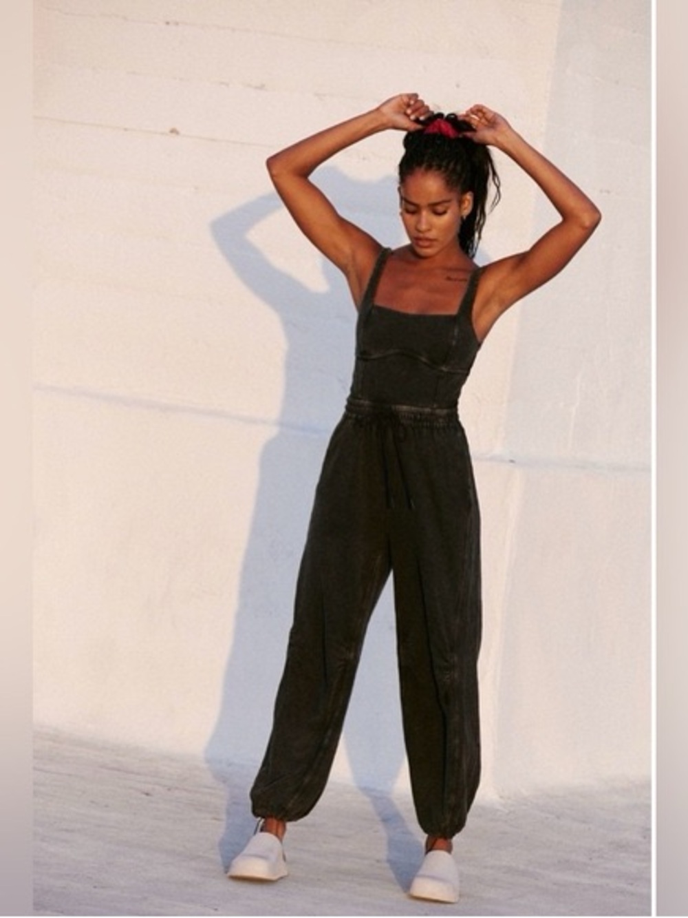 Free People Movement Inbound Stretch Cotton Jumpsuit Size S - Picture 13 of 14